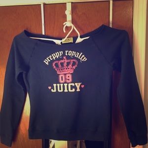 Juicy Couture off the shoulder sweatshirt